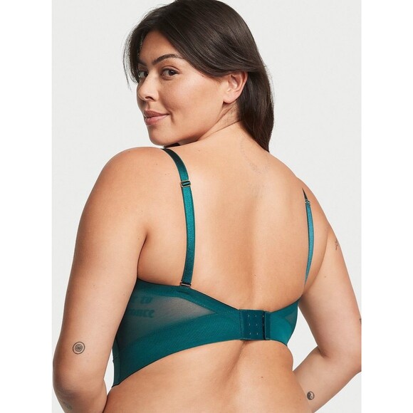 Victoria's Secret Corset Top Green Bustier Women’s Size 34D Removable Straps NWT - Picture 3 of 14